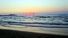 Relaxing Sunset Over the Sea | Golden Hour Coastal Beach Views