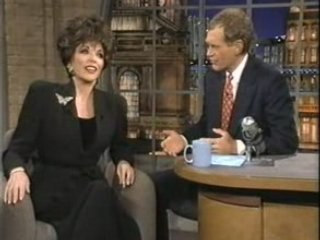 JOAN COLLINS ON DAVID LETTERMAN SHOW