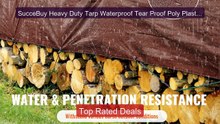 SucceBuy Heavy Duty Tarp Waterproof Tear Proof Poly Plastic Tarps C... -- Top Rated 2026 | Buy Now!