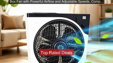 Box Fan with Powerful Airflow and Adjustable Speeds, Compact D... -- Hot Deal 2026 | Limited Offer!