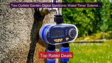 Two Outlets Garden Digital Electronic Water Timer Solenoid Valve G... -- Best Deal 2026 | Shop Now!