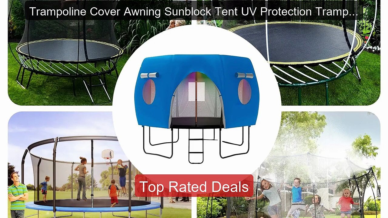 Trampoline Cover Awning Sunblock Tent UV Protec...