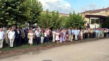 El himno de España resuena con fuerza en Berriozar en el homenaje a Francisco Casanova