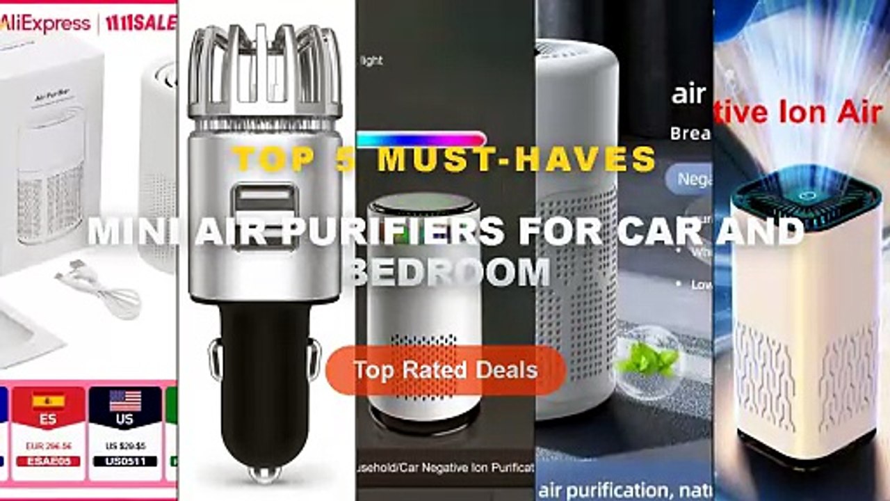 Amazing Mini Air Purifiers For Car And Bedroom...