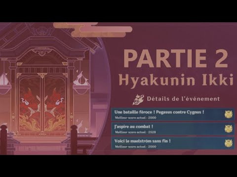 Genshin Impact FR | Événement : HYAKUNIN IKKI ! 2/2