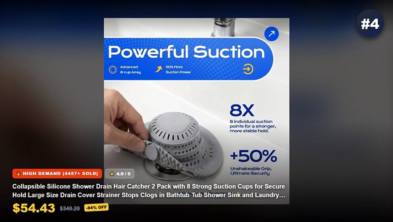 Don't Buy Silicone Drain Hair Catchers That Stop Clogs Before Watching This! - Silicone Anti clogging Filter Portable Si...