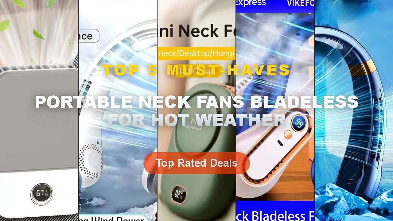 Cheap & Best Portable Neck Fans Bladeless For Hot Weather Unboxing & Review