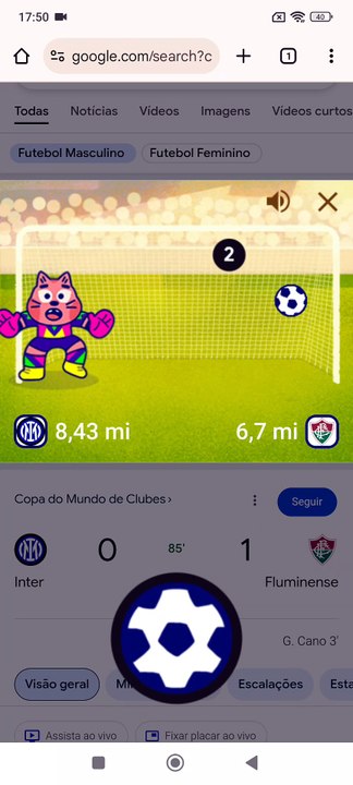 64 - Inter de Milão x Fluminense - Partidas 11-12 - Mini Cup Google Copa do Mundo de Clubes