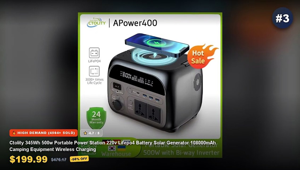 Top 5 Best Camping Power Stations Portable Sola...