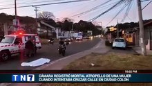 tn7-Cámara captó el mortal atropello de una mujer en Ciudad Colón [Full Movie]