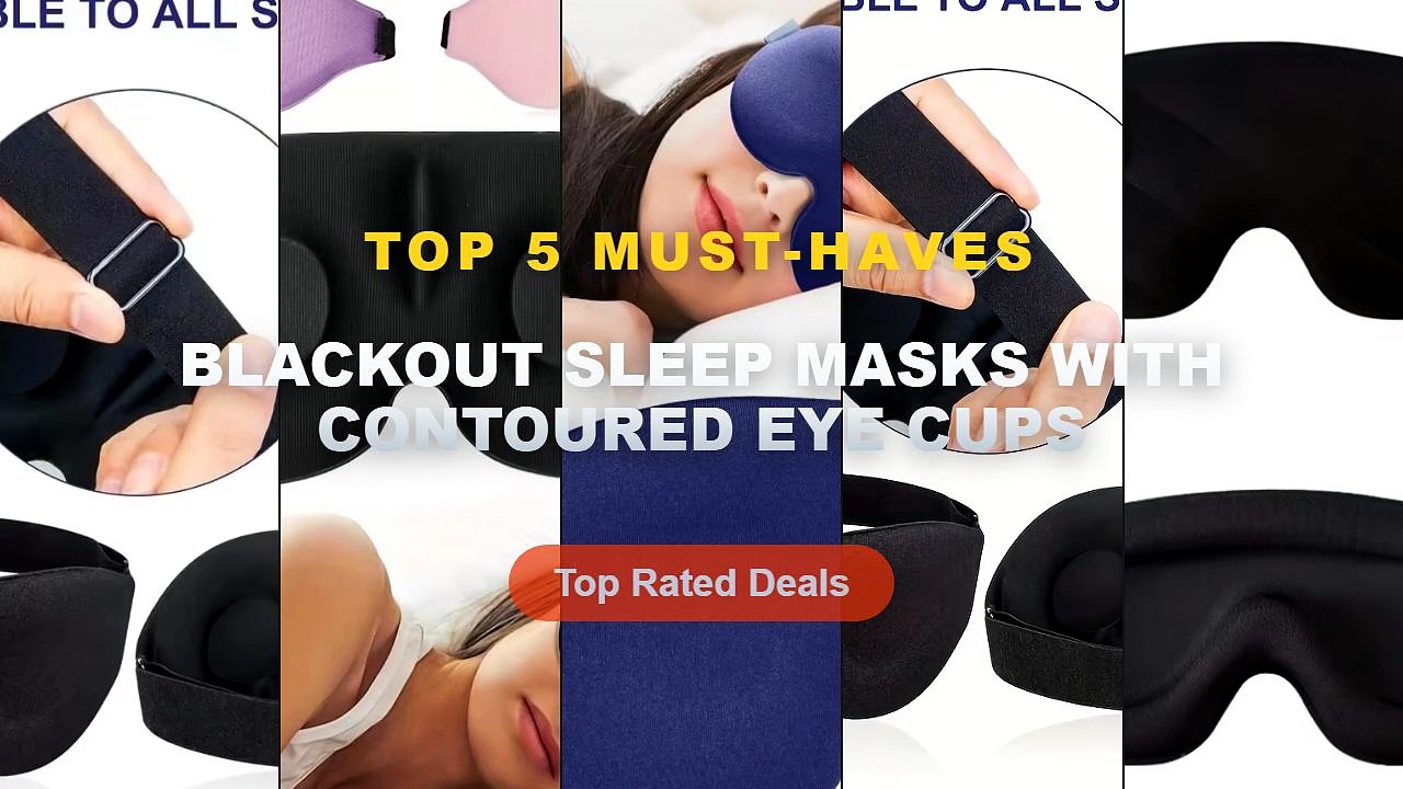 Best Blackout Sleep Masks With Contoured Eye Cups on AliExpress | Review - 3D Sleep Mask Blackout Eye Mask Contoured Cup...
