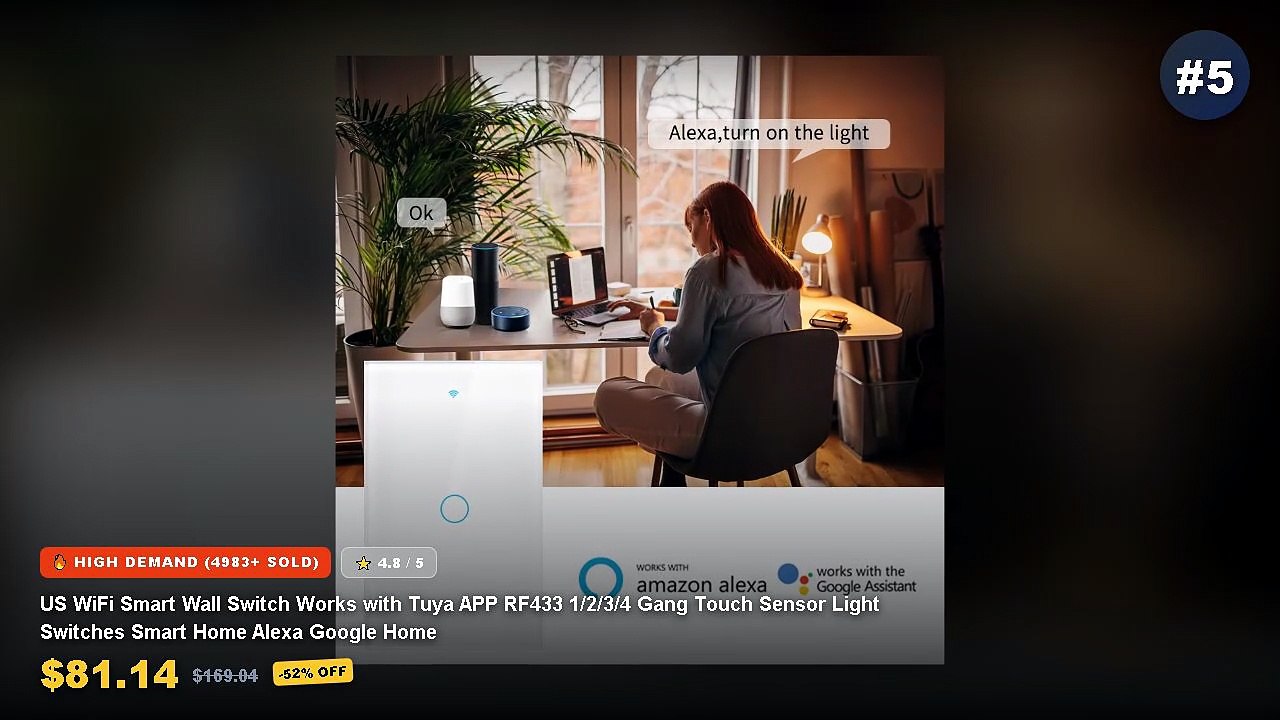 Cheap & Best Smart Wall Light Switches With App...