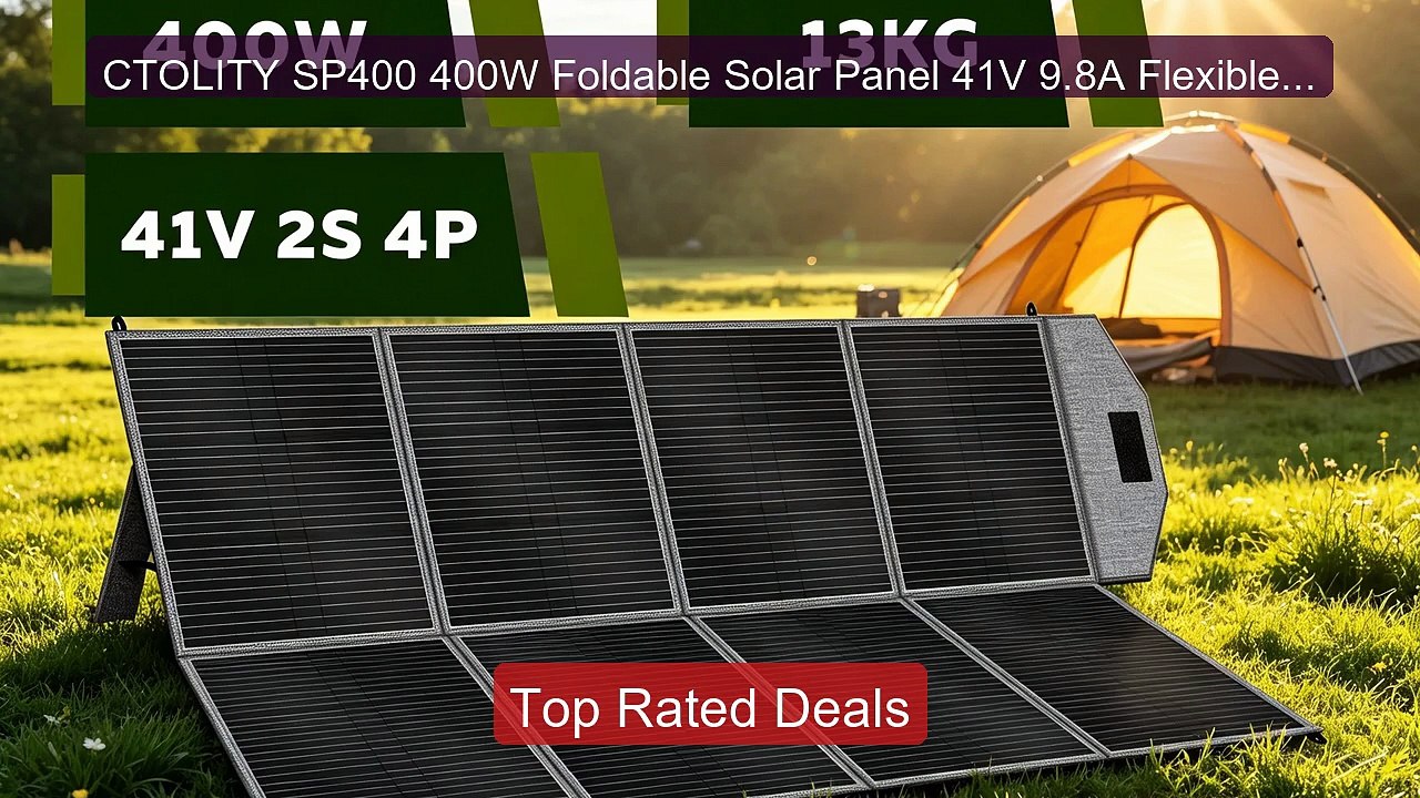 CTOLITY SP400 400W Foldable Solar Panel 41V 9.8A Flexible Sola... -- Hot Deal 2026 | Limited Offer!