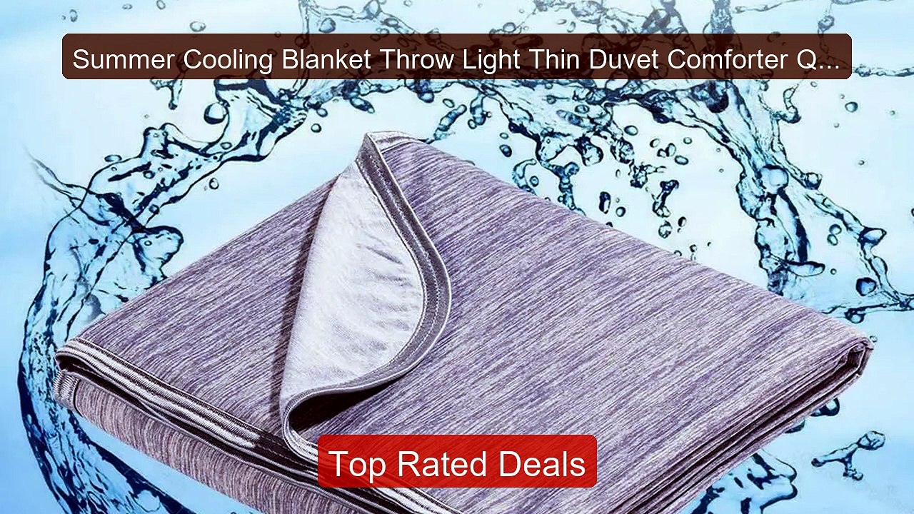 Summer Cooling Blanket Throw Light Thin Duvet Comforter Quilt... -- Amazing Value 2026 | Must Have!