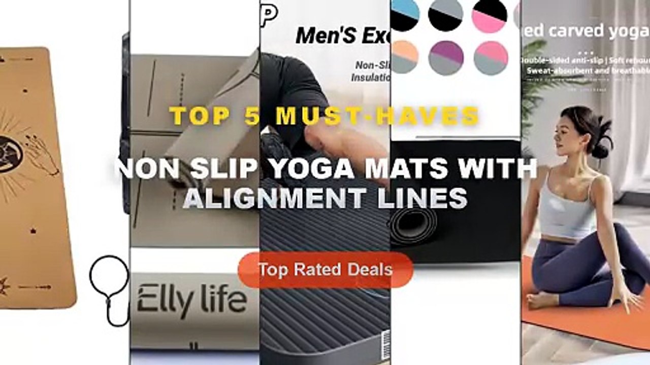 Why Everyone Is Buying Non Slip Yoga Mats With Alignment Lines - 5mm PU Rubber Non Slip Yoga Mat with Pose Alignment Lin...