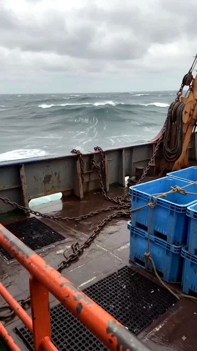 The Ocean Suddenly Rose… Then the Ship Started Tilting 😳”#viral #tranding