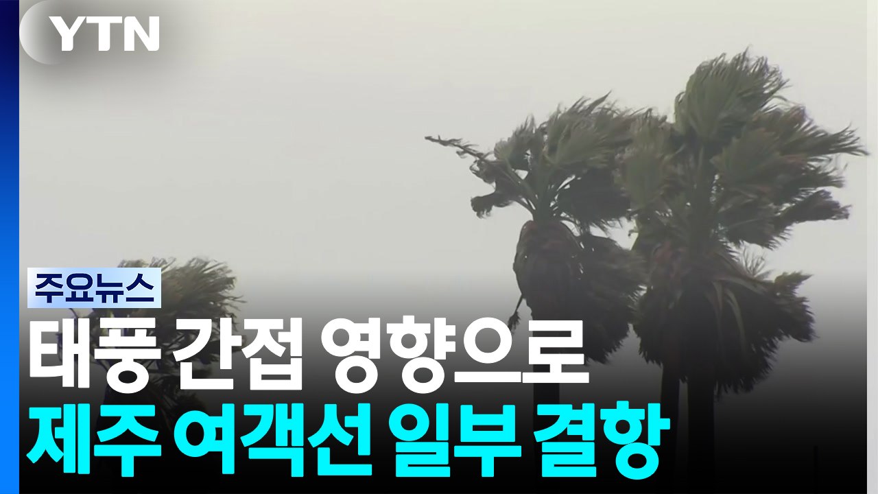 태풍 간접 영향으로 제주 여객선 일부 항로 결항 / YTN