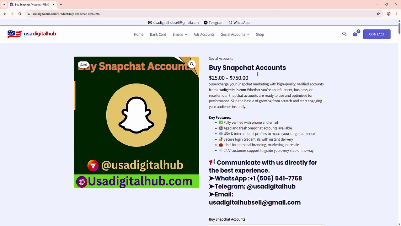 Buy Old Snapchat Accounts Online – Complete Guide In