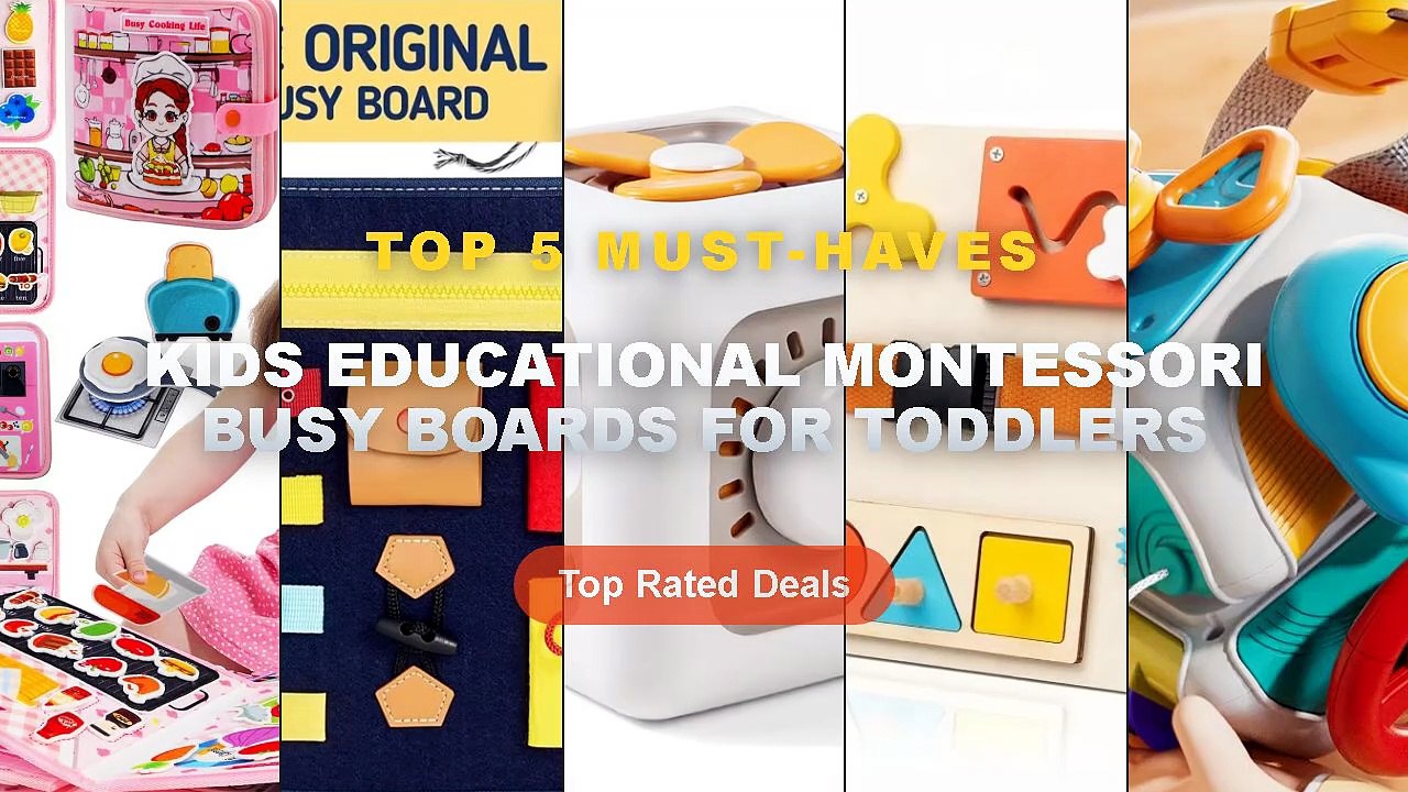 Amazing Kids Educational Montessori Busy Boards...