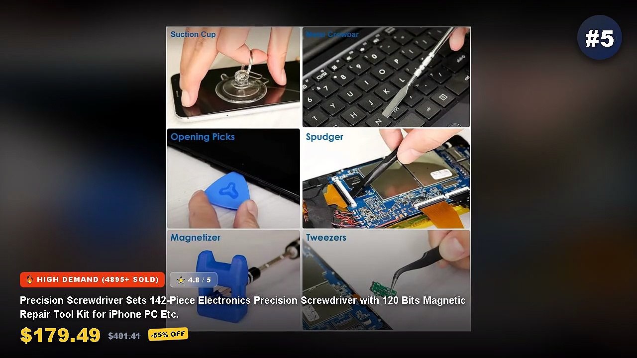 Amazing Magnetic Screwdriver Bit Sets For Electronics Repair You Need To See - 115 in 1 Magnetic Precision Screwdriver S...