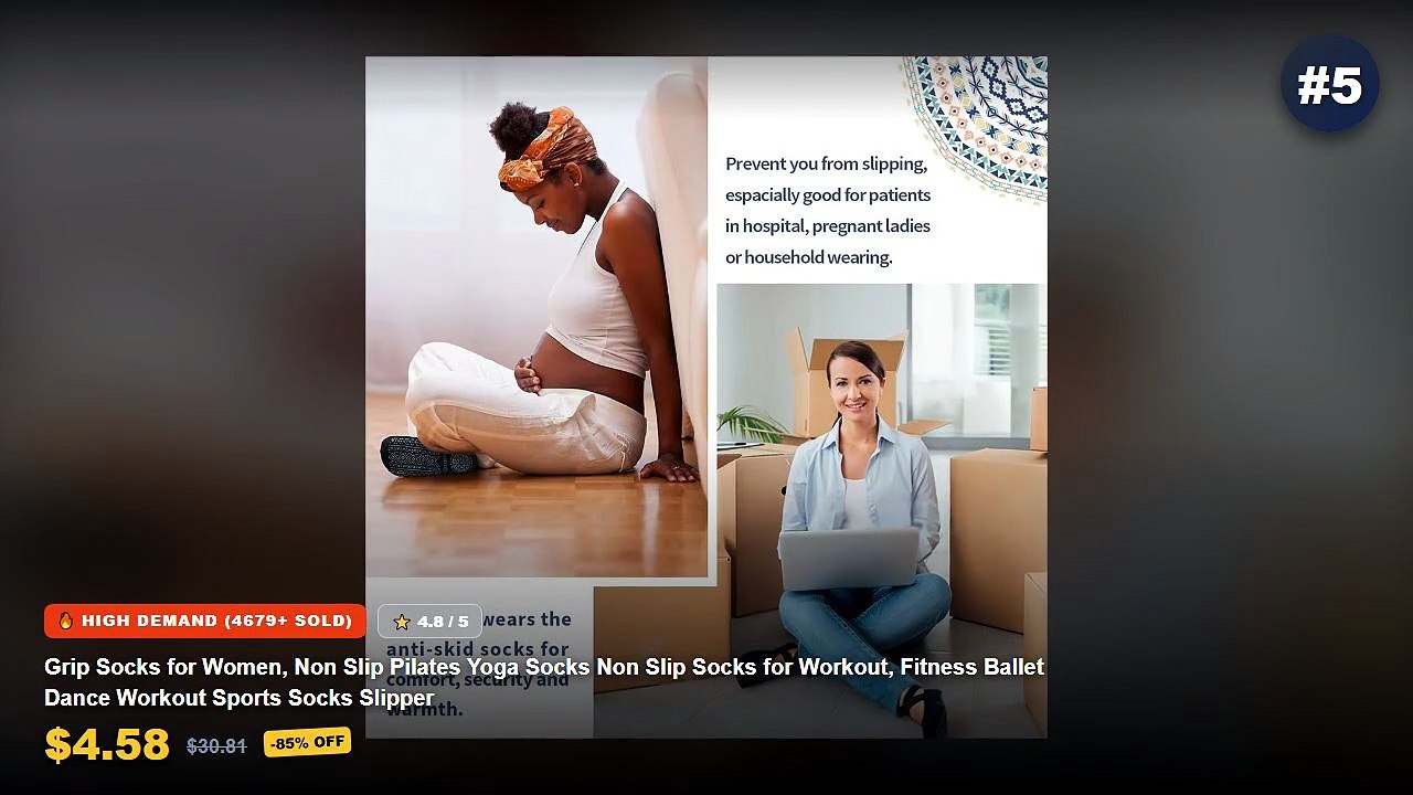 Why Everyone Is Buying Non Slip Yoga Socks For...