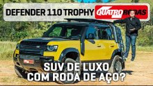 Defender 110 Trophy é jipão DIESEL HÍBRIDO de R$ 900.000 que não tem MEDO DE LAMA