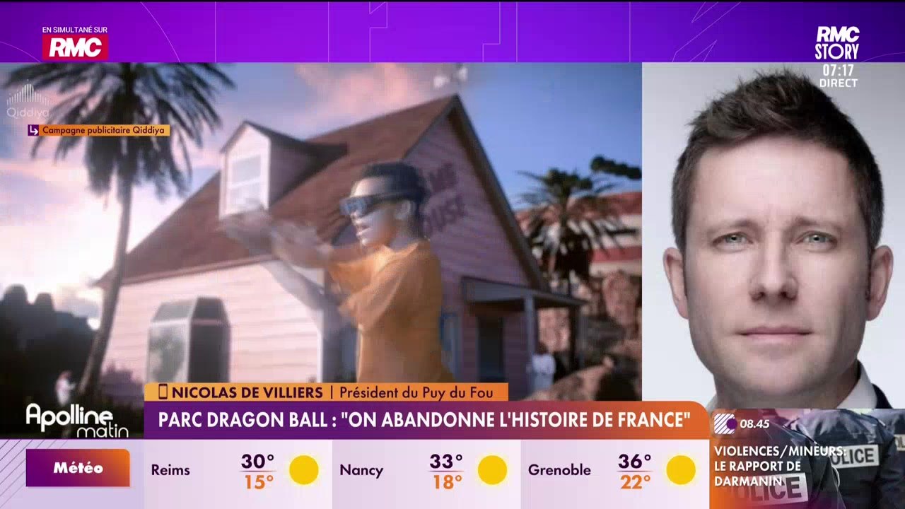 Le parti-pris : Parc Dragon Ball... "On abandonne l'histoire de France au profit d'un projet financé par l'Arabie Saoudite" - 10/08