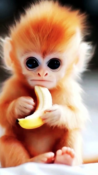 Cutest Happy Monkey Reactions! 🐵 Funny Monkeys Eating Bananas
