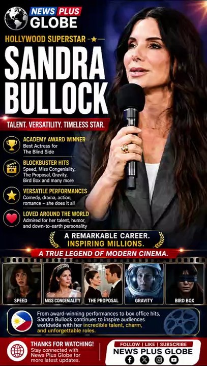 Sandra Bullock 🌟 Latest News, Movies, Career & Updates | News Plus Globe