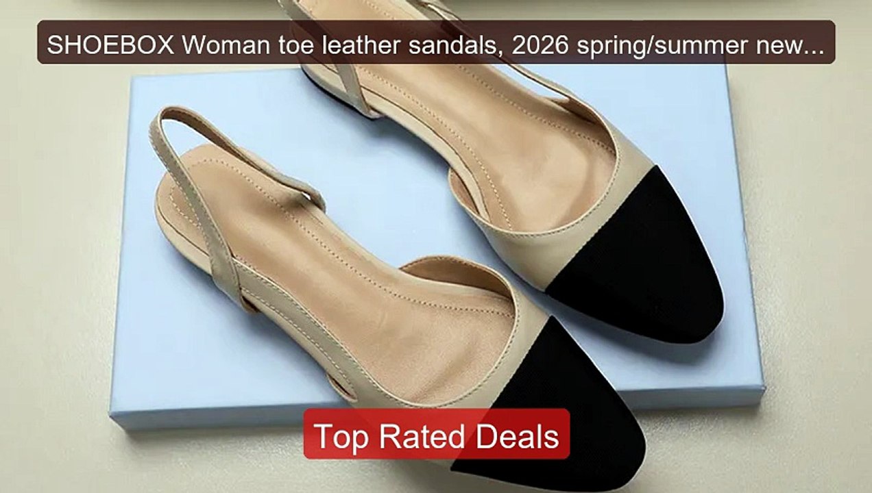 SHOEBOX Woman toe leather sandals, 2026 spring/summer new styl... -- Hot Deal 2026 | Limited Offer!