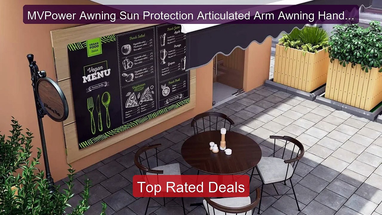 MVPower Awning Sun Protection Articulated Arm Awning Hand C... -- Top Pick 2026 | Unbeatable Price!