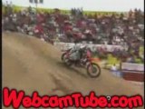 Huge Ramp on a Dirtbike Ends with a Knocked Out