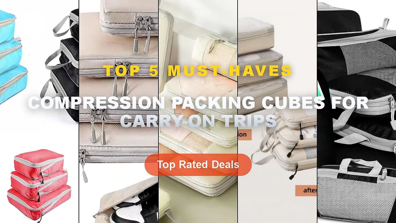 Amazing Compression Packing Cubes For Carry On...