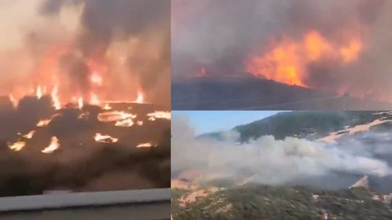 Evacúan Los Ángeles de San Rafael y Vegas de Matute por el incendio de Segovia, que se ha elevado al nivel máximo