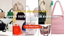 Why Everyone Is Buying Puffer Tote Bags For Everyday Carry - BAGSMART The Bubble Tote Bag Cotton Padded Female Quilting ...