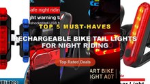 Best Rechargeable Bike Tail Lights For Night Riding on AliExpress | Review - 2PCS Bike Tail Lights USB Rechargeable Cycl...
