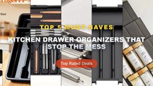 Top 5 Best Kitchen Drawer Organizers That Stop The Mess (Must Have!) - LMETJMA Expandable Silverware Cutlery Utensil Org...