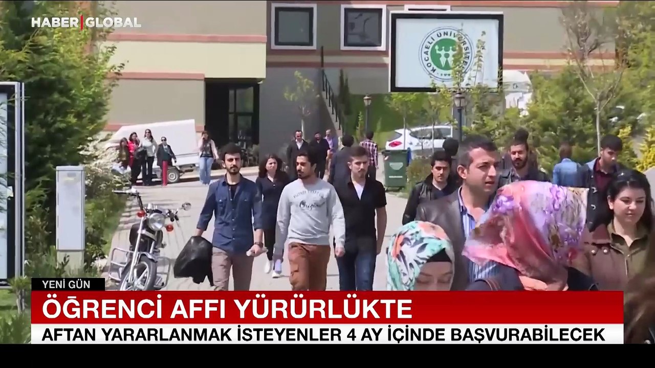 Öğrenci affı yürürlükte