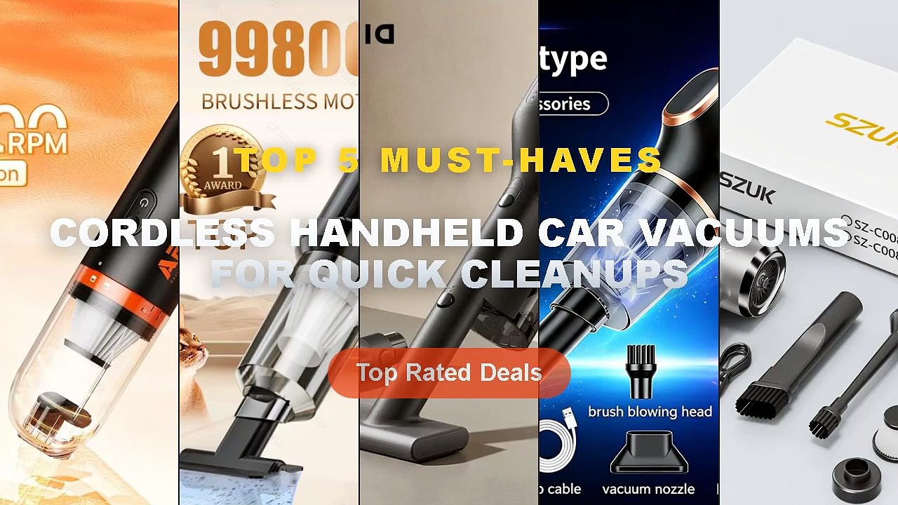 Why Everyone Is Buying Cordless Handheld Car Vacuums For Quick Cleanups