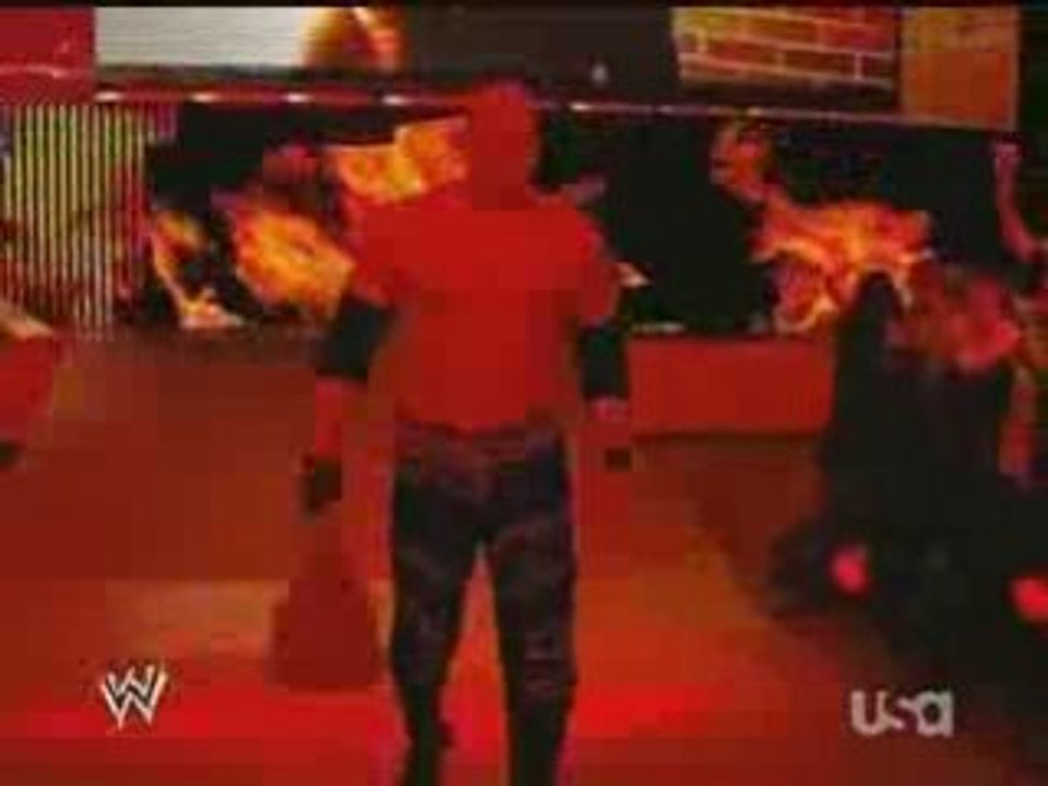 Shawn Micheals & Chris Jericho Brawl - Raw 7/14/08