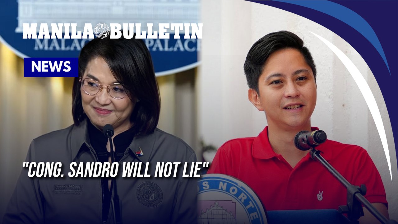 'Cong. Sandro will not lie': Marcos defends son on Duterte camp revelation