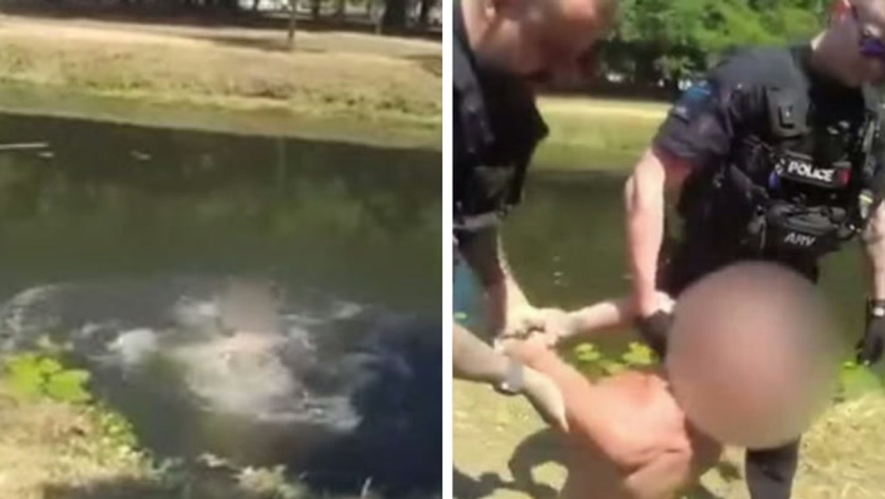 Suspect jumps in river to avoid being arrested...