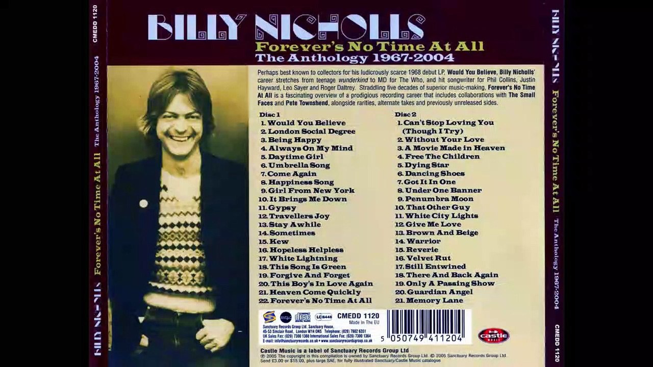 Billy Nicholls – Forever's No Time At All - The...