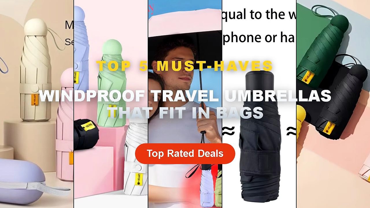 Windproof Travel Umbrellas That Fit In Bags: Top 5 Best Sellers - 1pc 5 ...