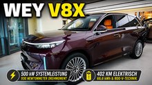 2027 Wey V8X: 66,6-kWh-Akku, 500 kW und fast 1.700 km Reichweite