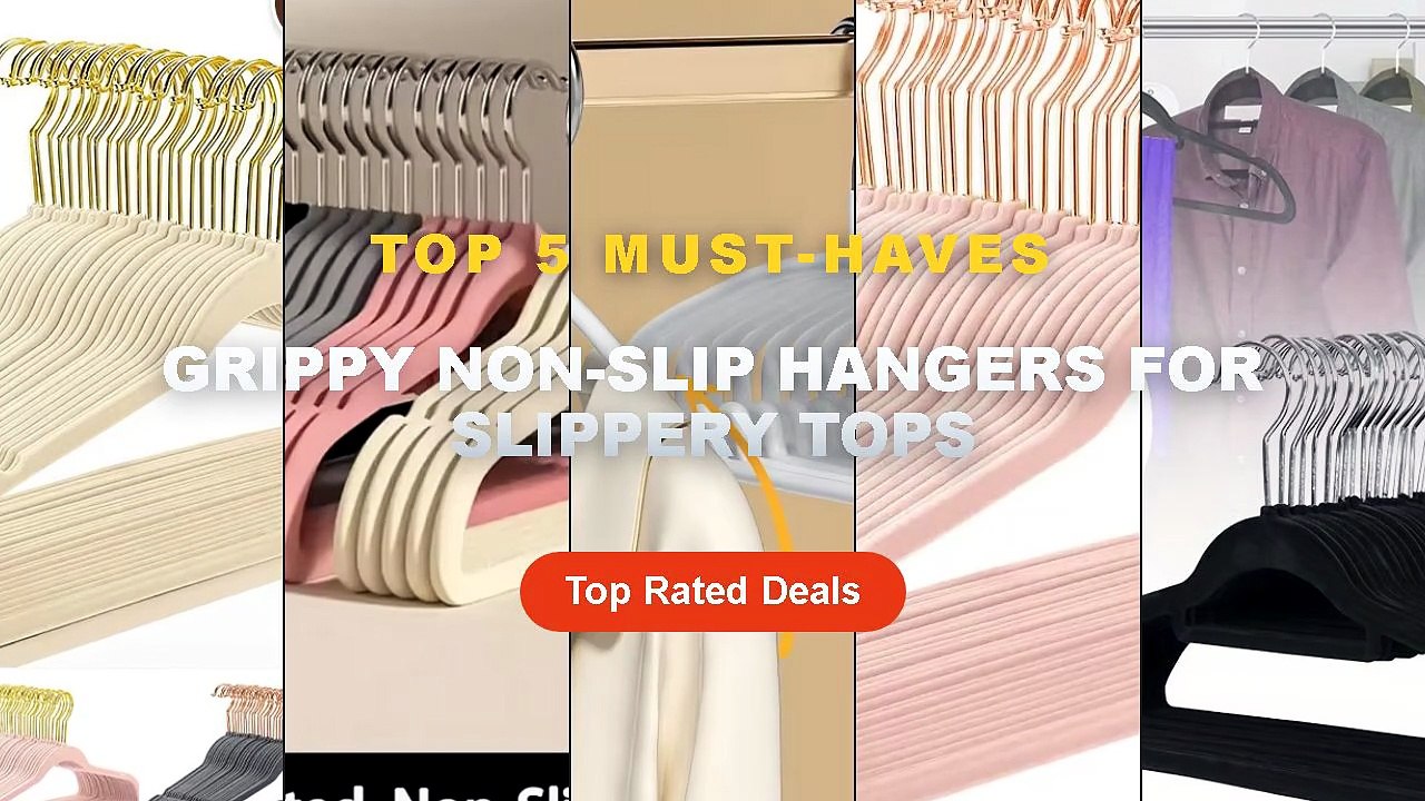 Amazing Grippy Non-Slip Hangers For Slippery Tops You Need To See