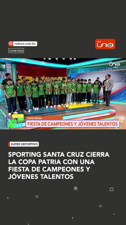 Sporting Santa Cruz cierra la Copa Patria con una fiesta de campeones y jóvenes talentos