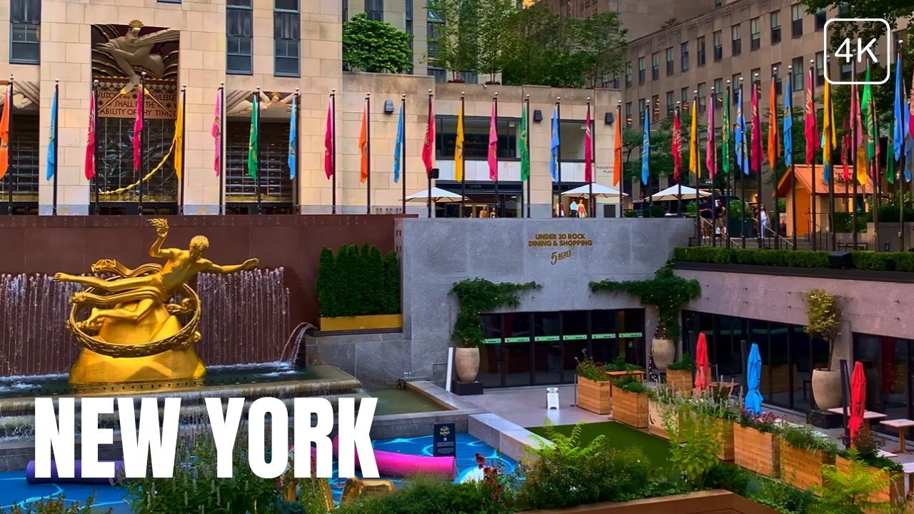 Early Morning NYC Walk | Midtown Manhattan to Columbus Circle 4K (Peaceful No Talking)