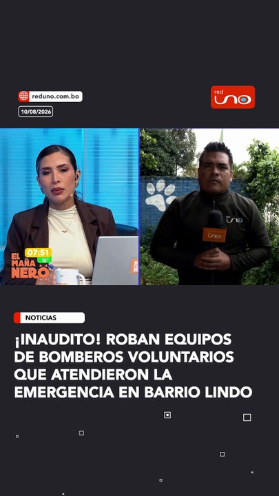 ¡Inaudito! Roban equipos de bomberos voluntarios que atendieron la emergencia en Barrio Lindo