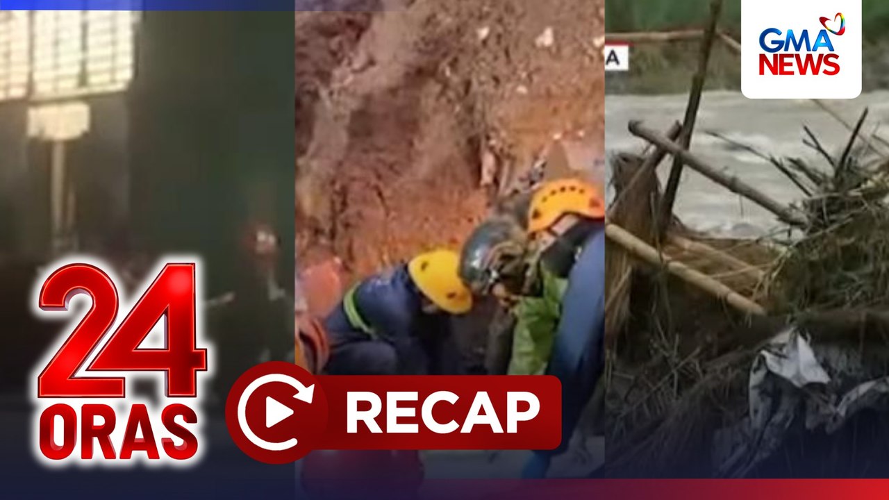 24 Oras: (Part 1) Landslide sa Baguio; Higit 300 kubo ng katutubo, tinangay ng ragasa ng ilog; 6 na na-trap sa binahang bahay, atbp